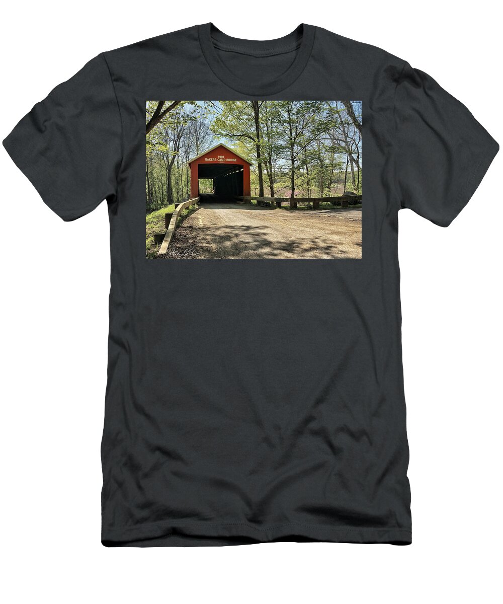Bainbridge T-Shirt featuring the photograph Protected Crossing in Spring by Andrea Platt