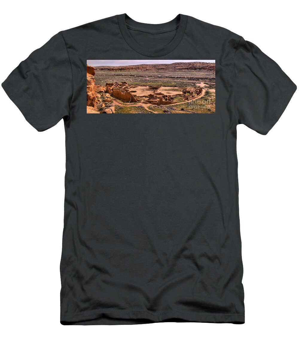 Bueblo Bonito T-Shirt featuring the photograph Pueblo Bonito Canyon by Adam Jewell