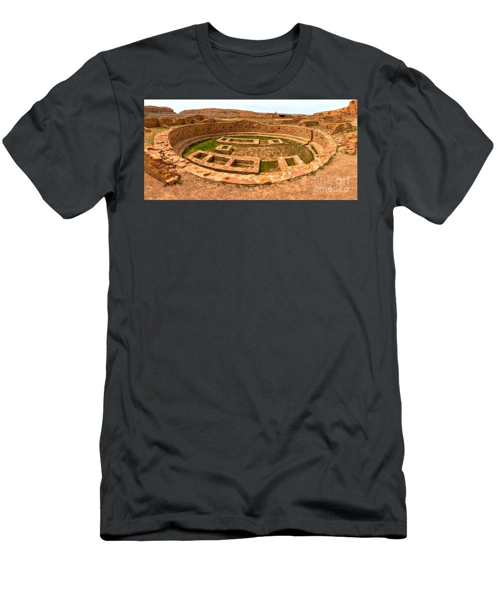 Pueblo Bonito Great Kiva T-Shirt featuring the photograph Pueblo Bonito Great Kiva by Adam Jewell