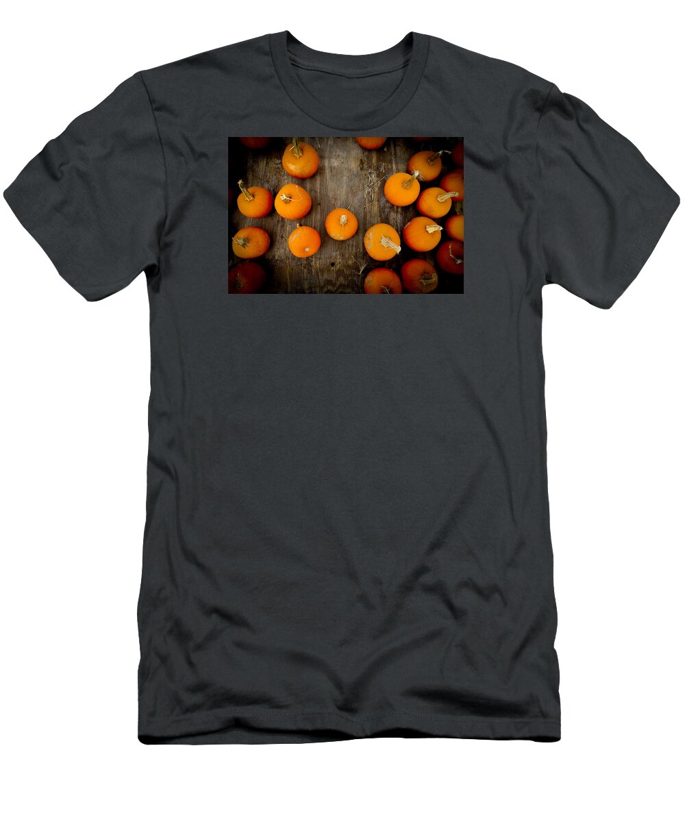Pumpkin T-Shirt featuring the photograph Pumpkin Tops by Marisela Mungia