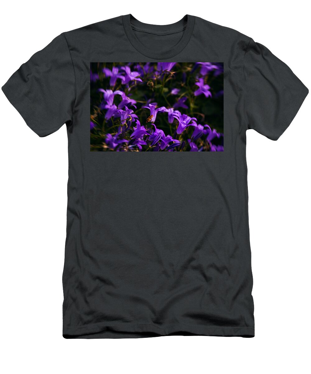  T-Shirt featuring the photograph Purple Flowers by Manuel Parini