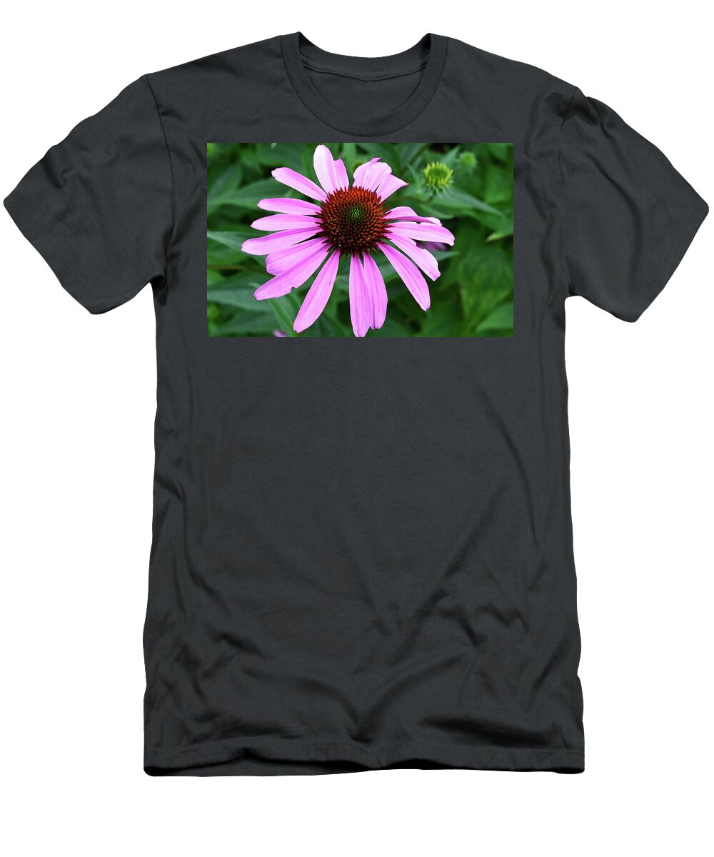 Abstract T-Shirt featuring the digital art Purple Petals by Lyle Crump