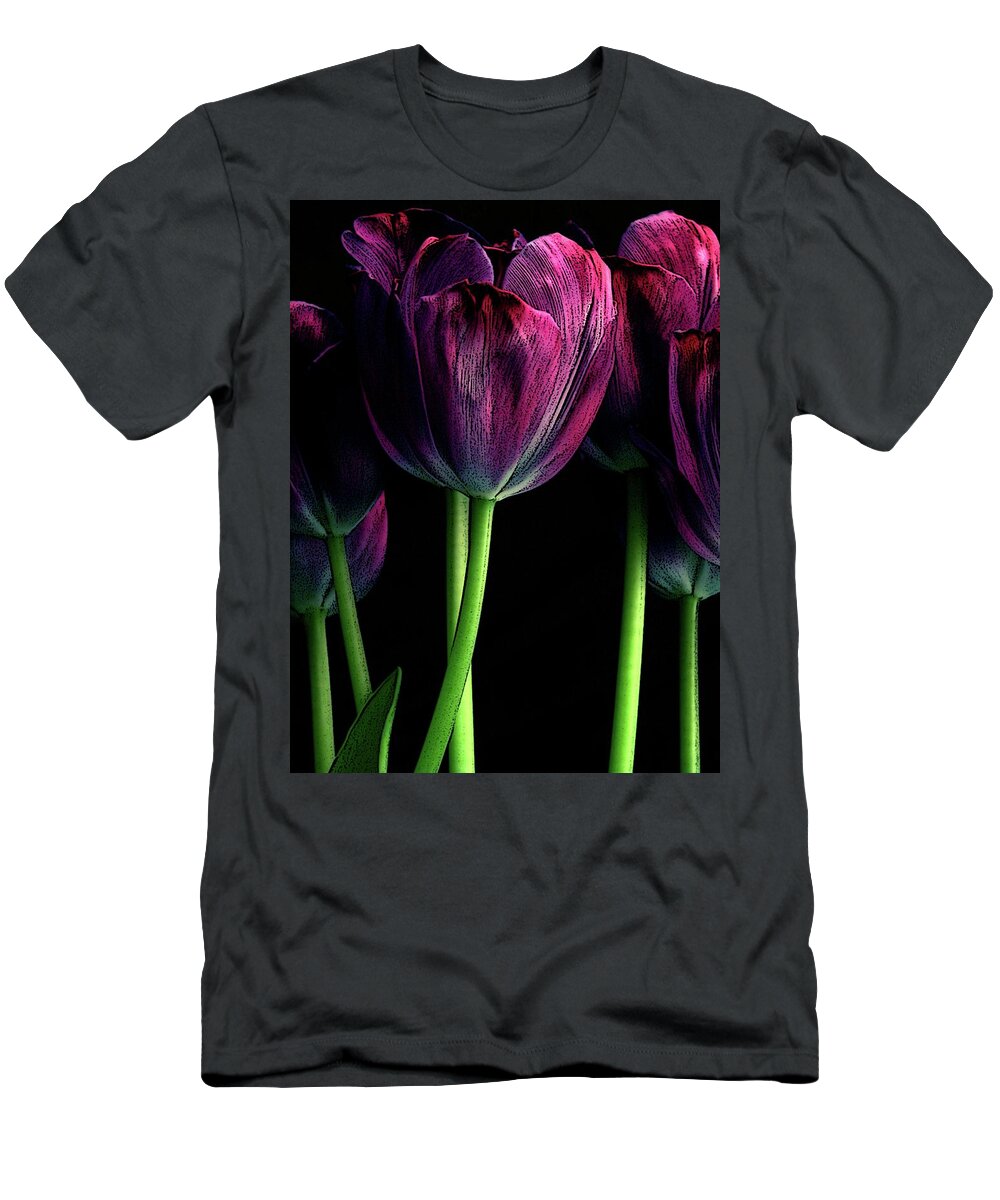 Tulips T-Shirt featuring the photograph Purple Tulip by Craig Perry-Ollila