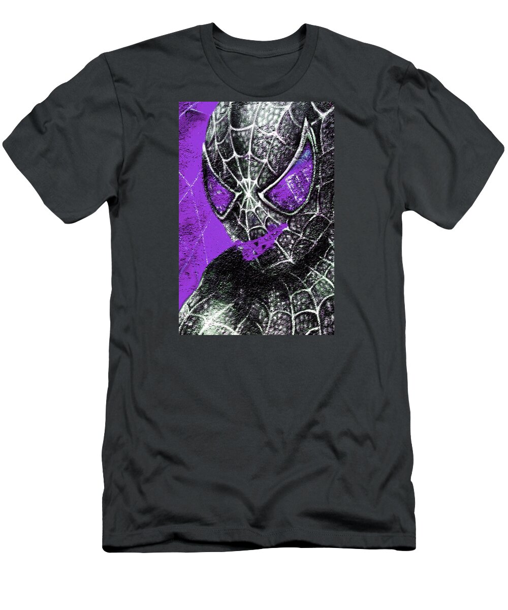 Hollywood T-Shirt featuring the photograph Purple Venom Portrait by Richard Patmore
