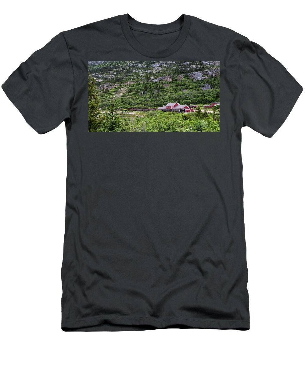 Summer T-Shirt featuring the photograph Railroad to the Yukon by Ed Clark