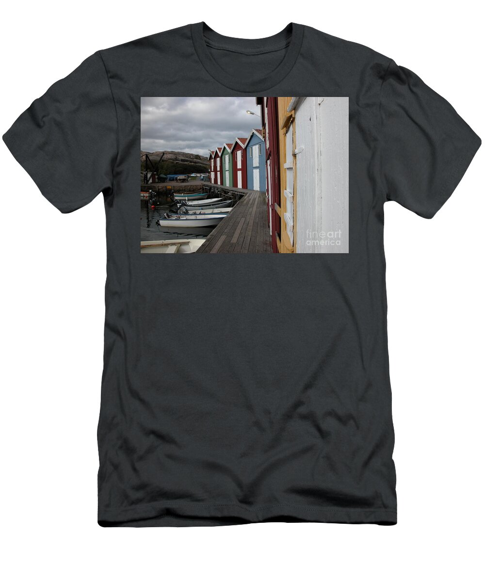 Harbor T-Shirt featuring the photograph rainbow Harbor by Jim Goodman