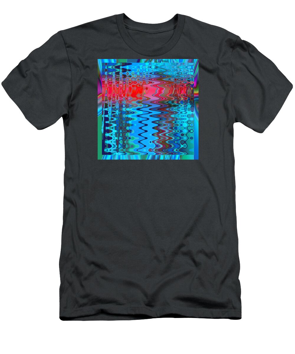 Adria Trail T-Shirt featuring the digital art Rainbow Riffles by Adria Trail