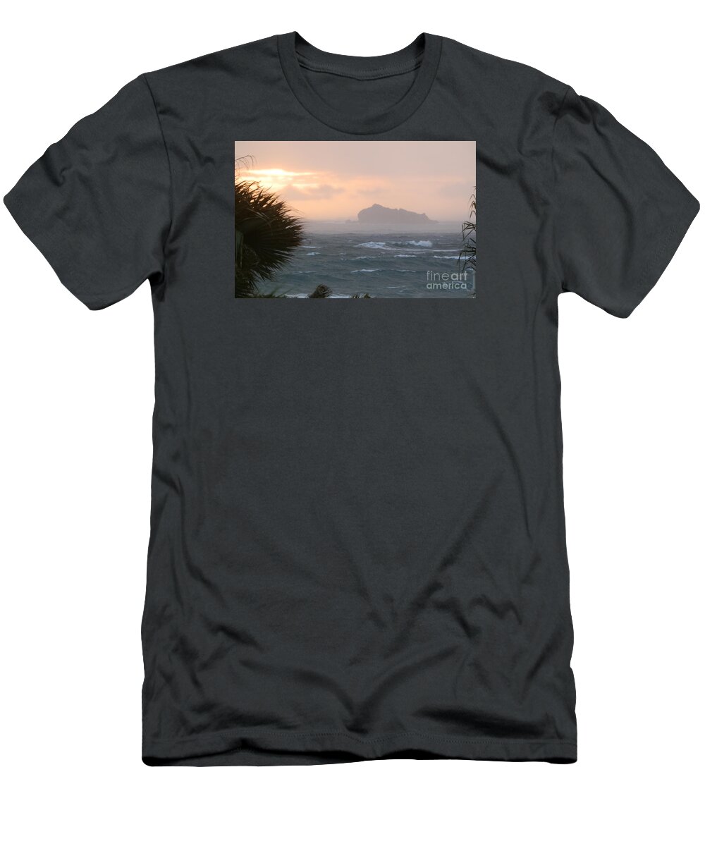 St. Maarten T-Shirt featuring the photograph Rainy Xmas Sunrise by Margaret Brooks