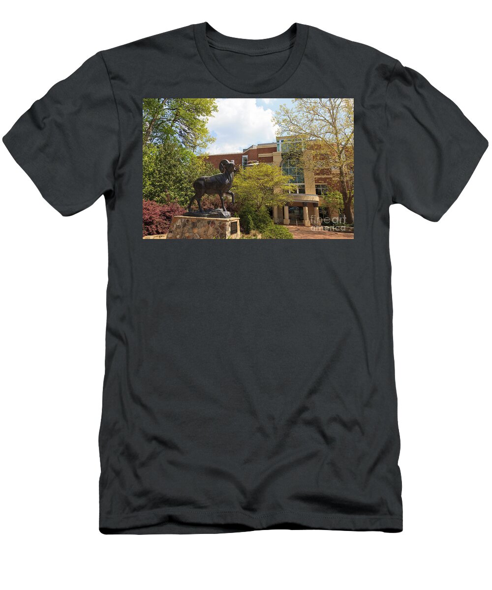 University Of North Carolina At Chapel Hill T-Shirt featuring the photograph Ramses The Bighorn Ram Sculpture by Jill Lang