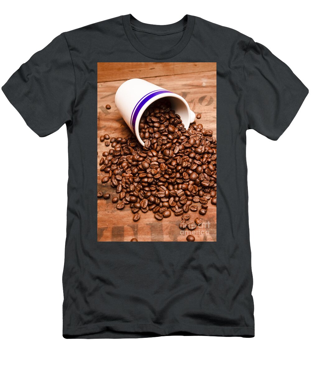 Espresso T-Shirt featuring the photograph Raw espresso in the making by Jorgo Photography