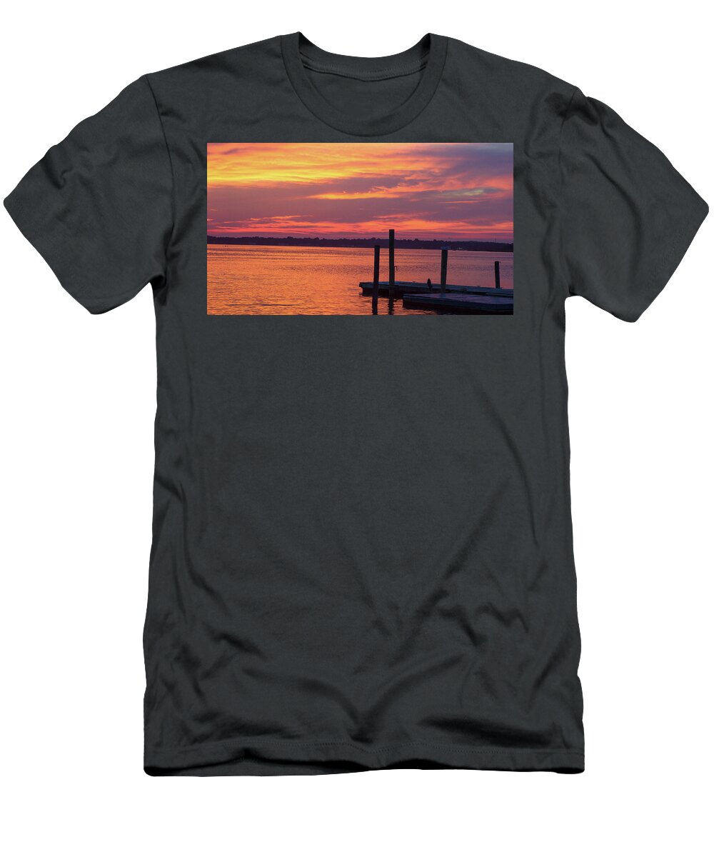 Photography T-Shirt featuring the photograph Red Sky At Night by M Three Photos