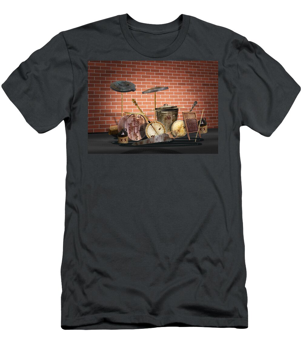 Music T-Shirt featuring the photograph Redneck Rock Band by Gravityx9 Designs