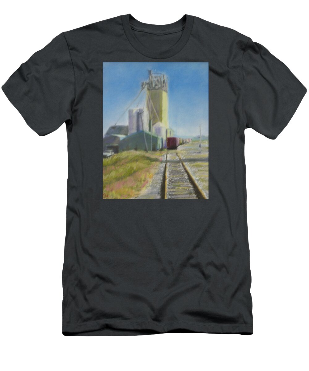 Train Depot T-Shirt featuring the painting Refill by Will Germino