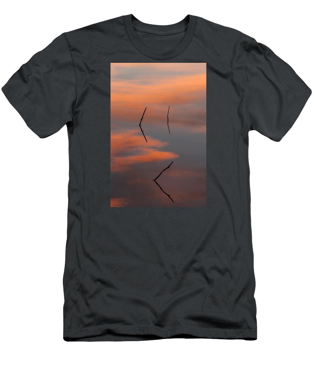 Clouds T-Shirt featuring the photograph Reflected Sunrise by Monte Stevens