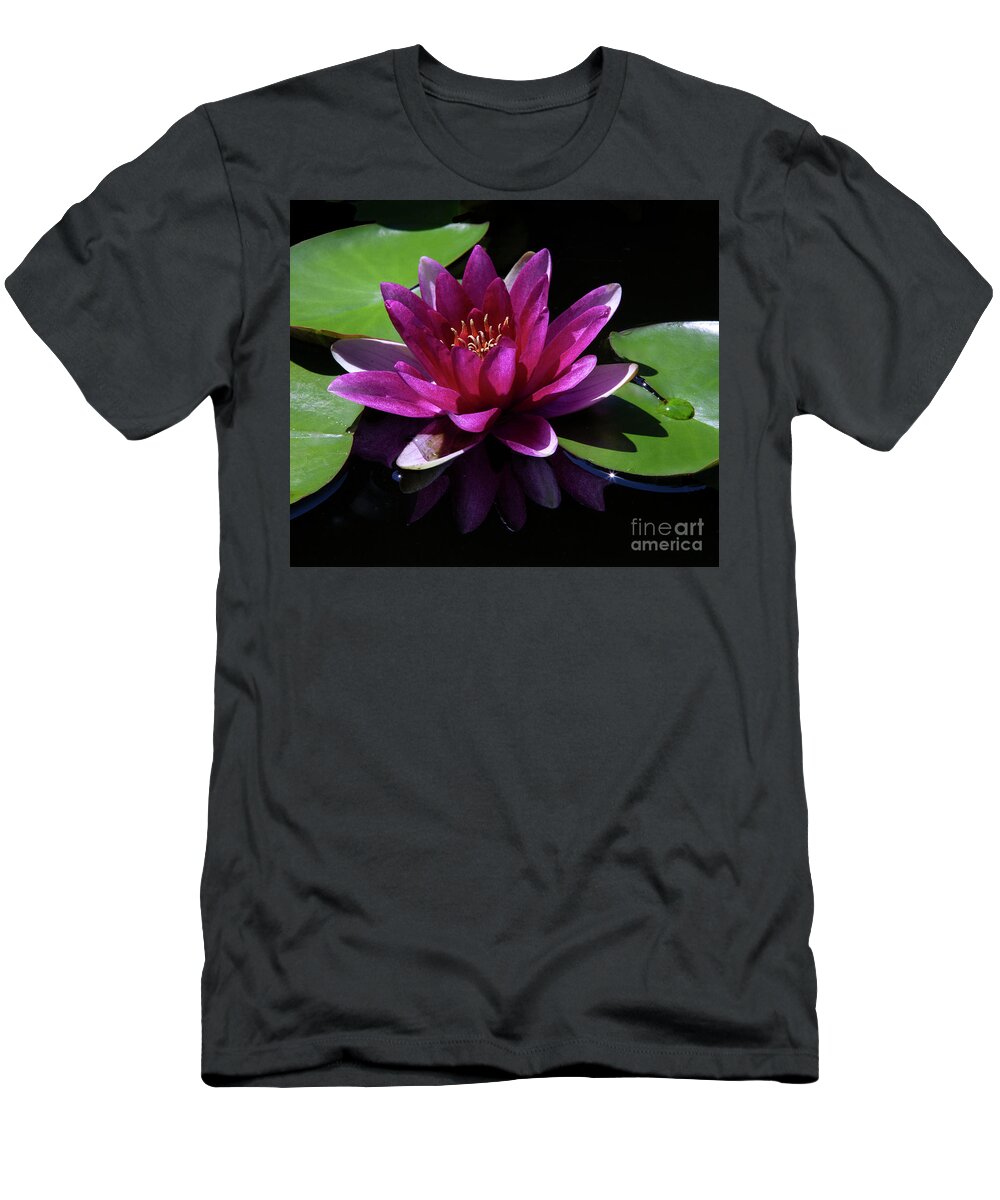 Water Lily T-Shirt featuring the photograph Reflective by Doug Norkum