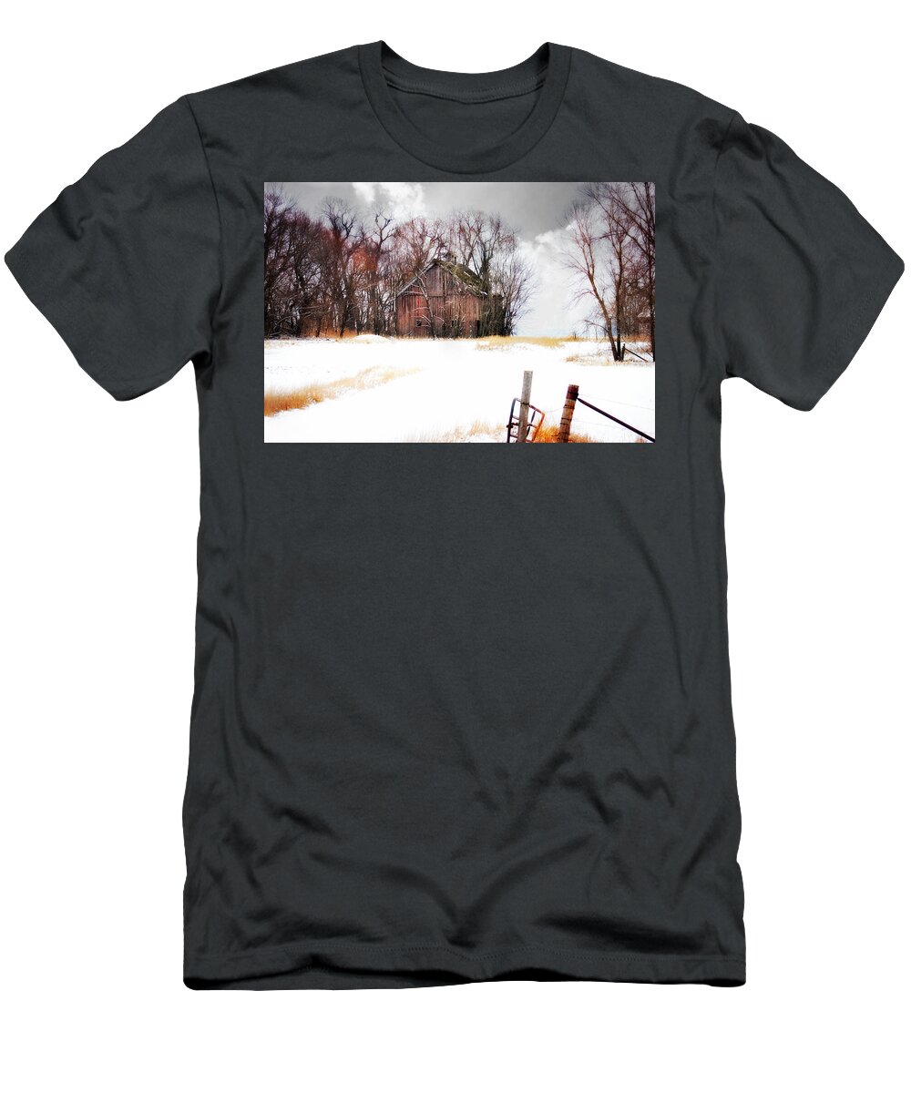 Barn T-Shirt featuring the photograph Remember When by Julie Hamilton