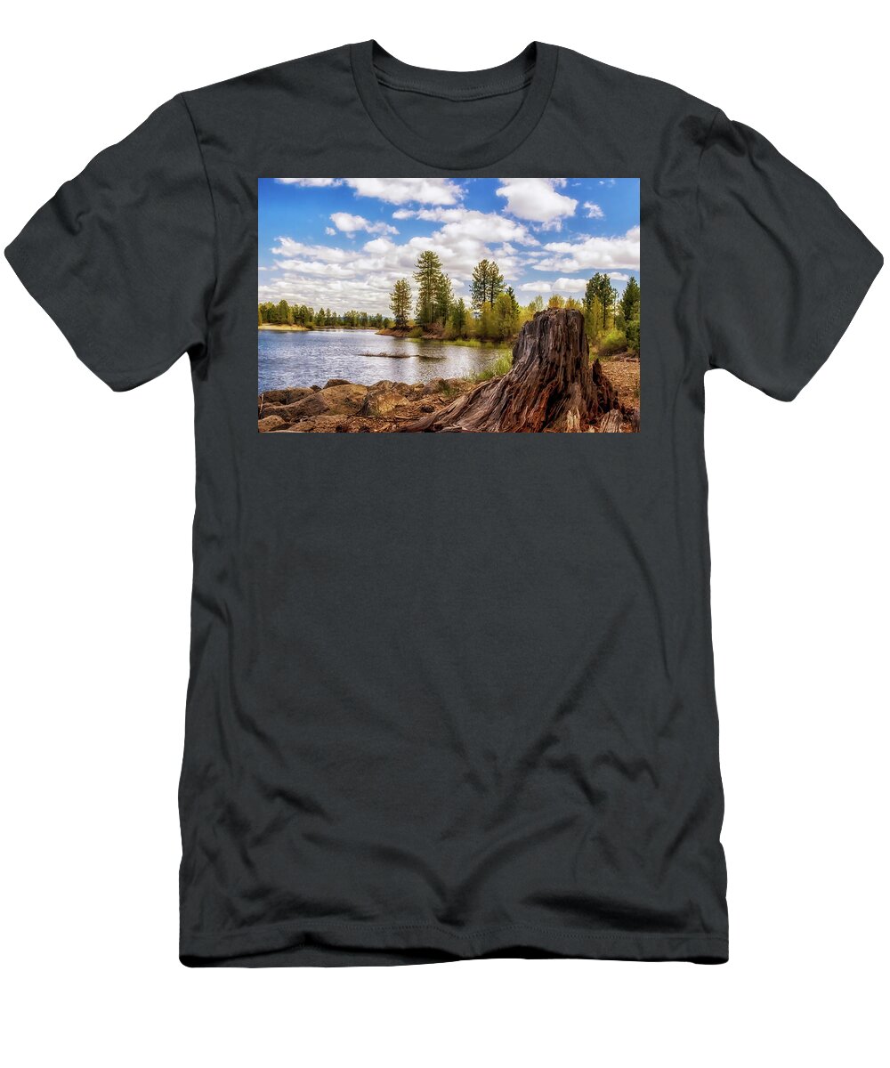 Lake Almanor T-Shirt featuring the photograph Remnants by Marnie Patchett