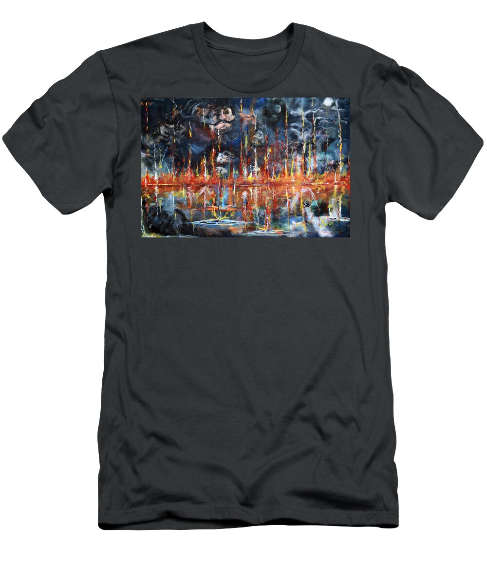 Bible T-Shirt featuring the painting Revelations 20_ 14-15 by Gary Smith