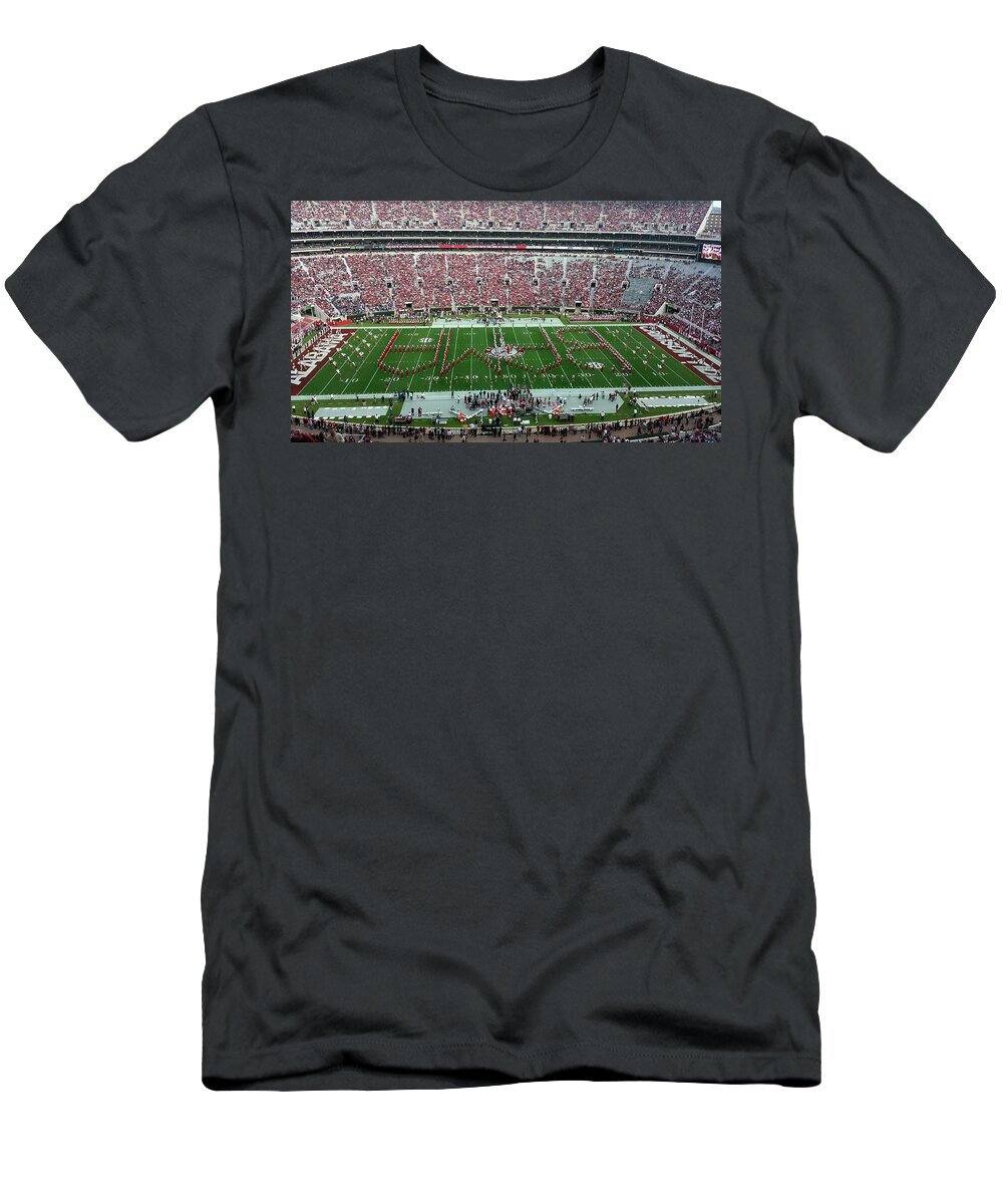 Gameday T-Shirt featuring the photograph Reverse Bama Spell-out by Kenny Glover