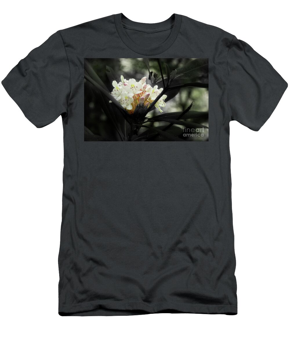 Blooming Rhododendron T-Shirt featuring the photograph Rhododendron Blooms by Mike Eingle