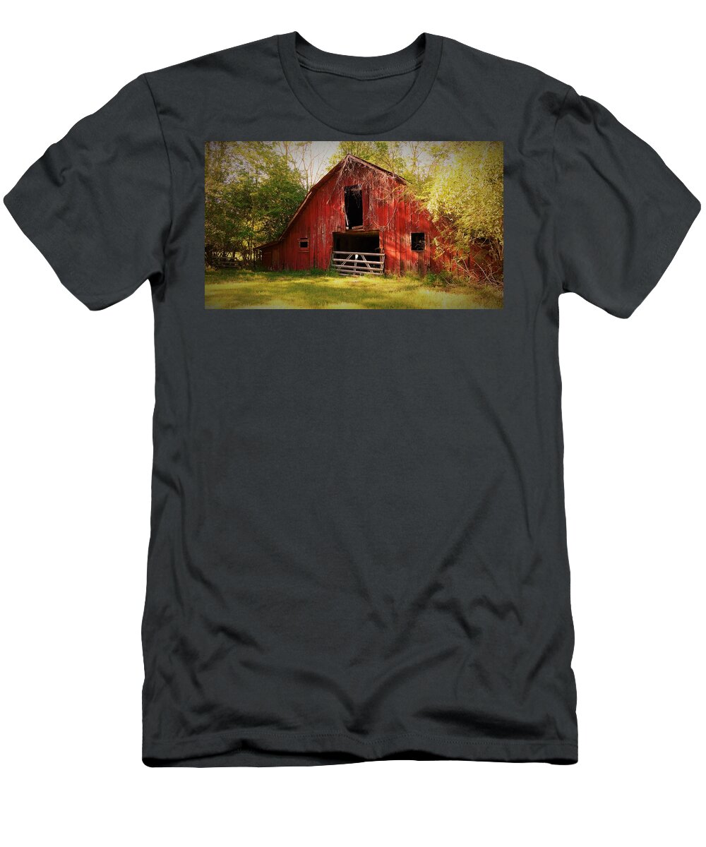 Old T-Shirt featuring the photograph Richton Barn I by Lanita Williams