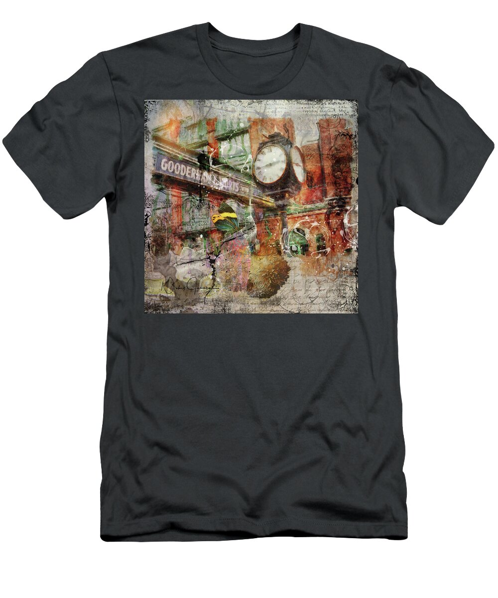 Toronto T-Shirt featuring the digital art Riot of Colour Distillery District by Nicky Jameson