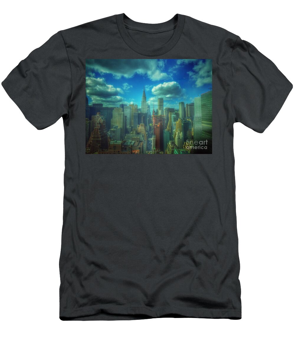 Rise And Shine - Chrysler Building New York T-Shirt featuring the photograph Rise and Shine - Chrysler Building New York by Miriam Danar