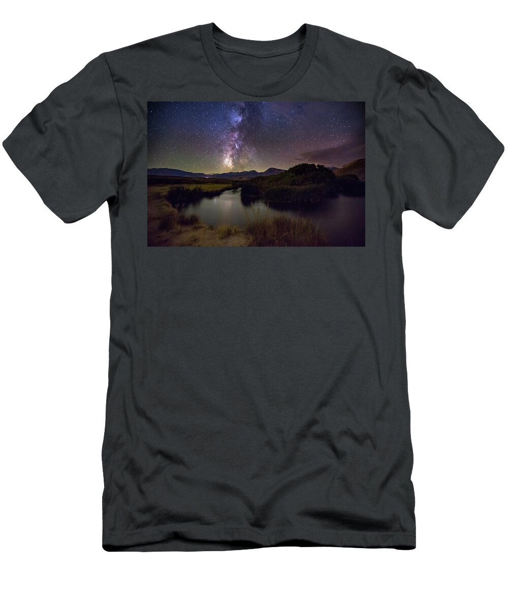Milkyway T-Shirt featuring the photograph River Bend by Tassanee Angiolillo