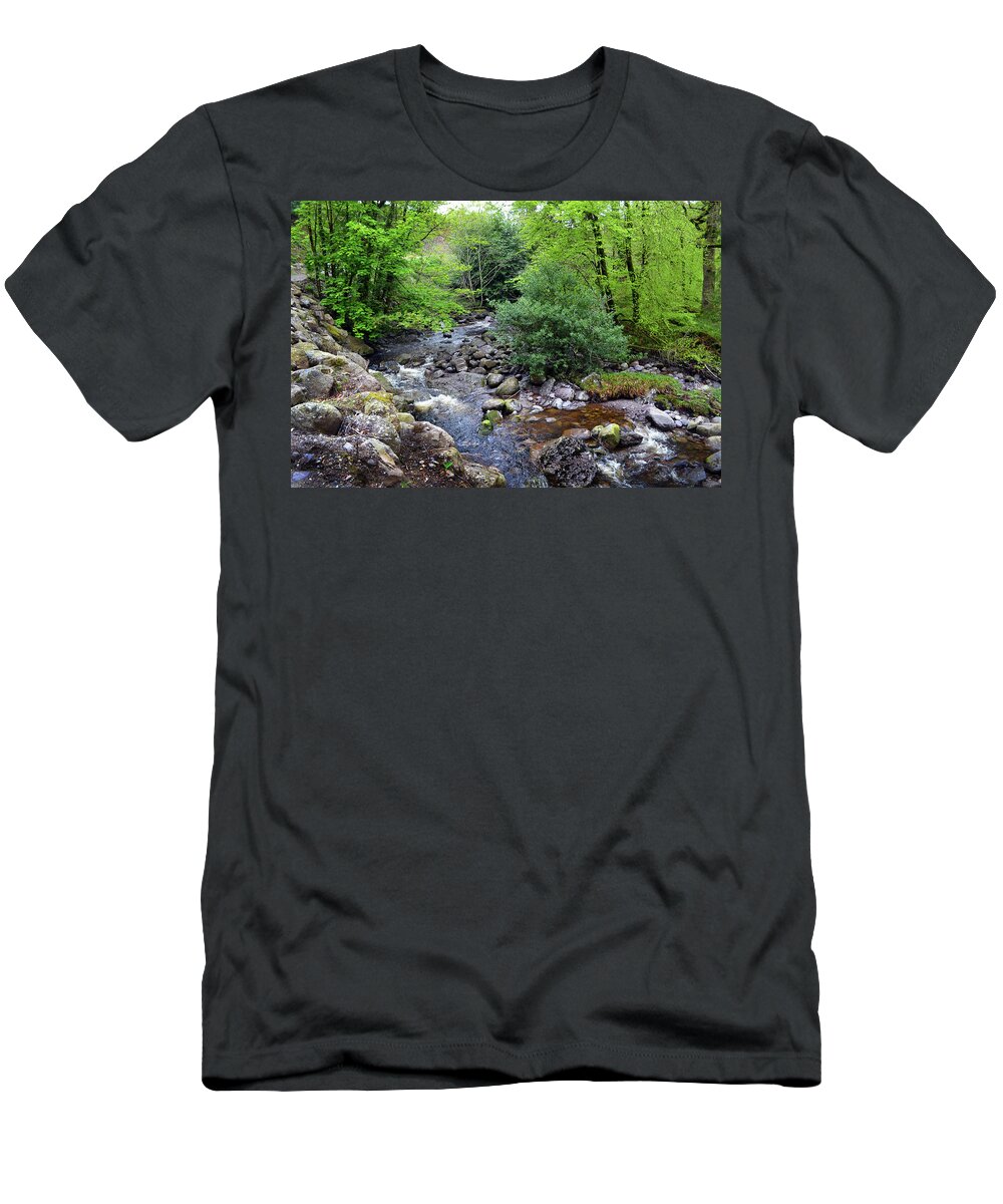 Rivers T-Shirt featuring the photograph River Mahon Waterford Ireland..jpg by Terence Davis