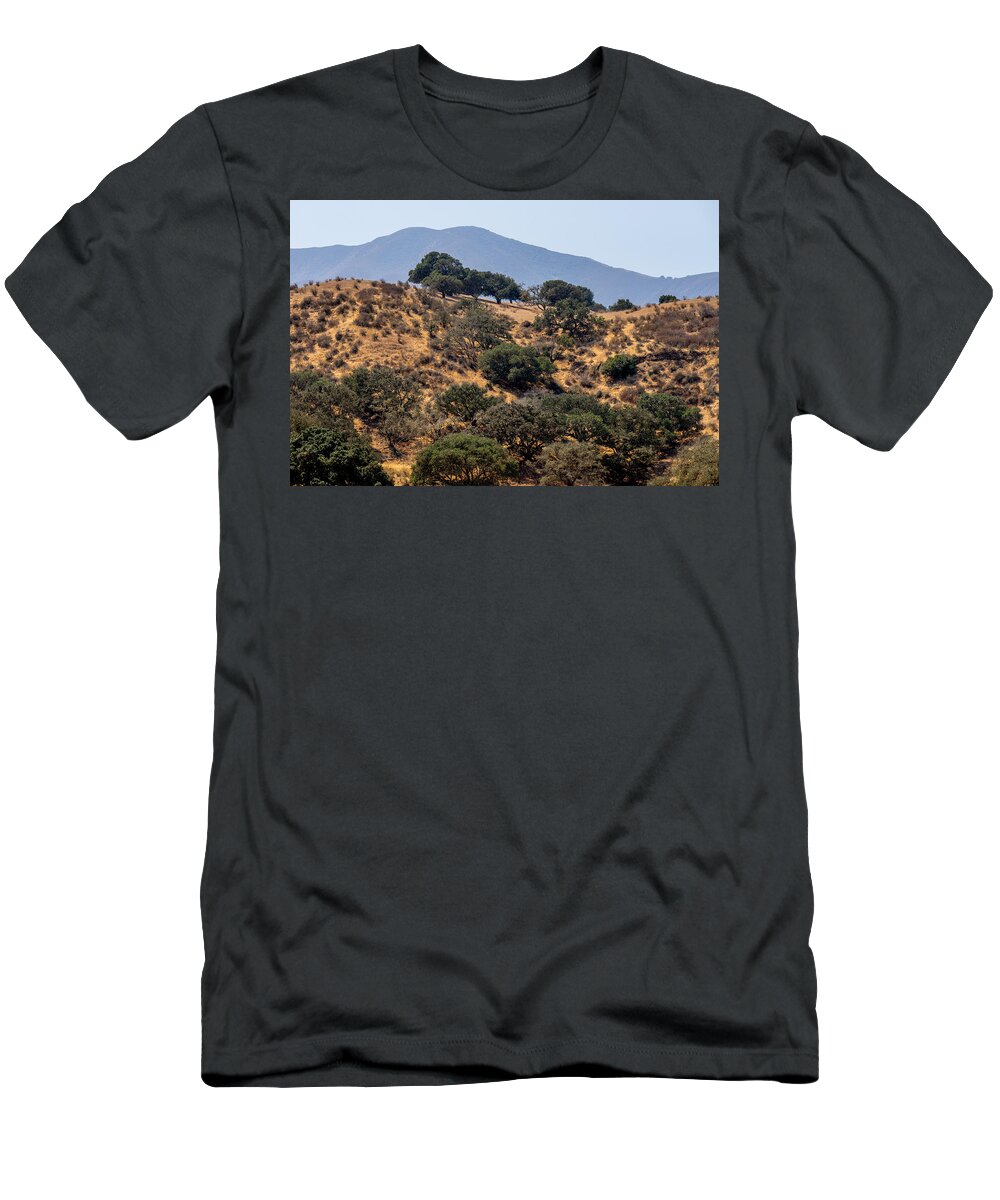 River Road T-Shirt featuring the photograph River Road Hillside by Derek Dean