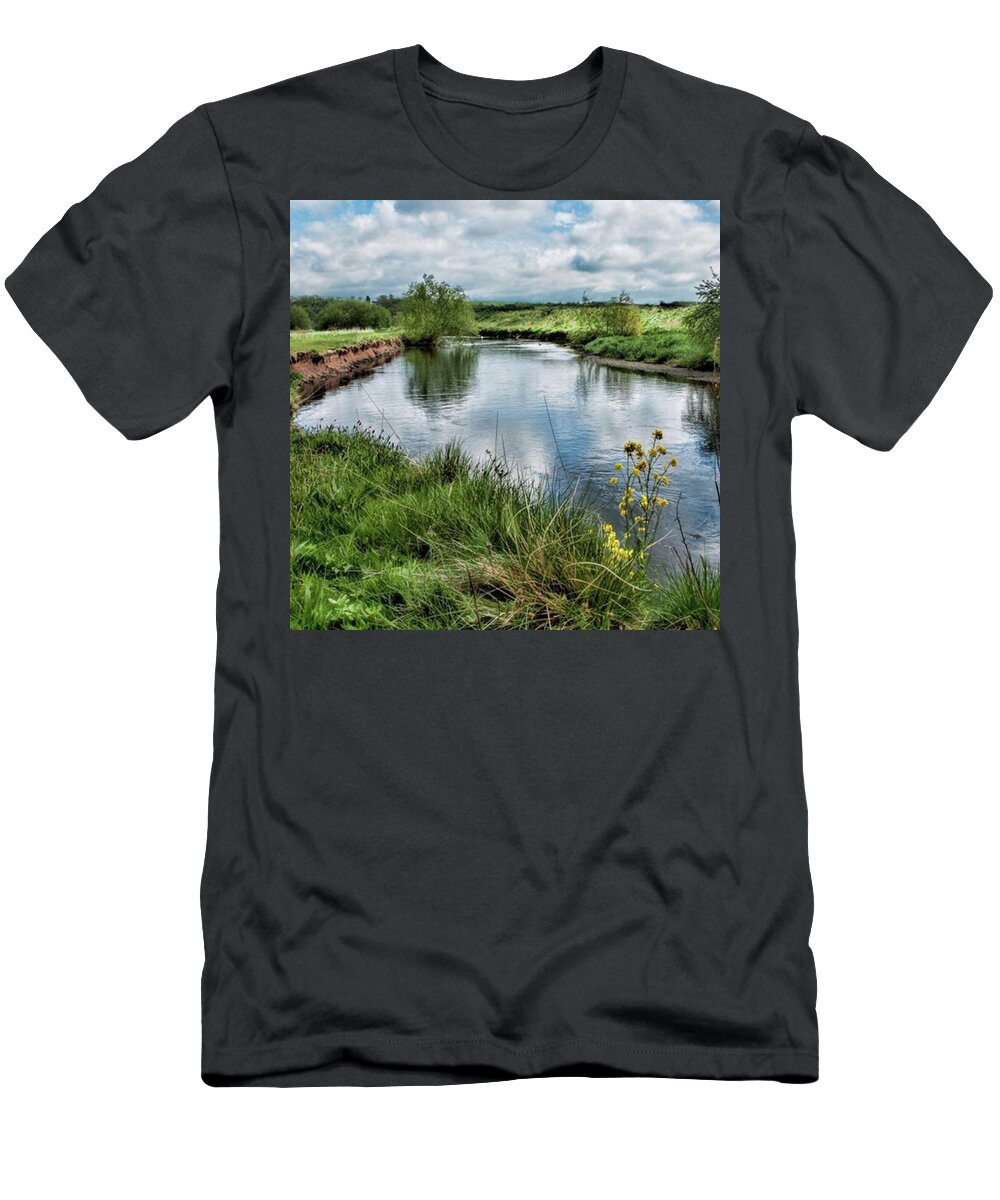 Nature_perfection T-Shirt featuring the photograph River Tame, Rspb Middleton, North by John Edwards