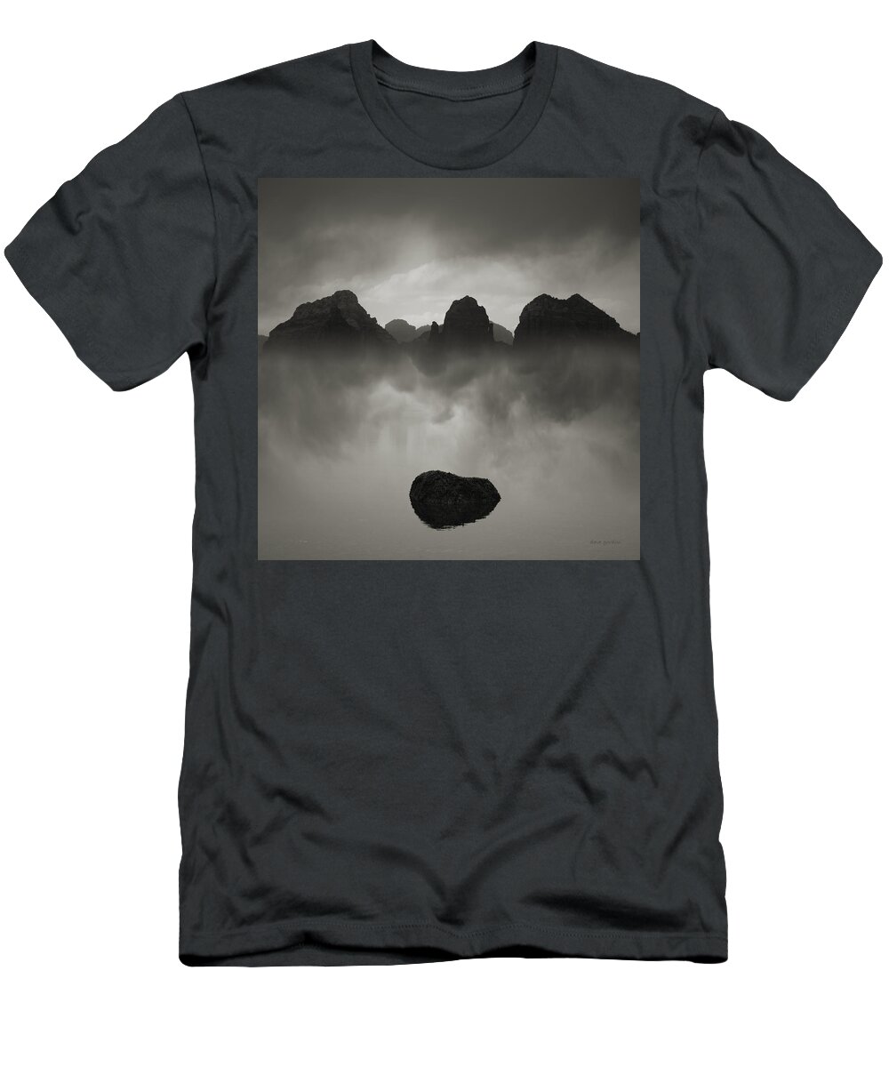 Landscape T-Shirt featuring the photograph Rock and Peaks by David Gordon