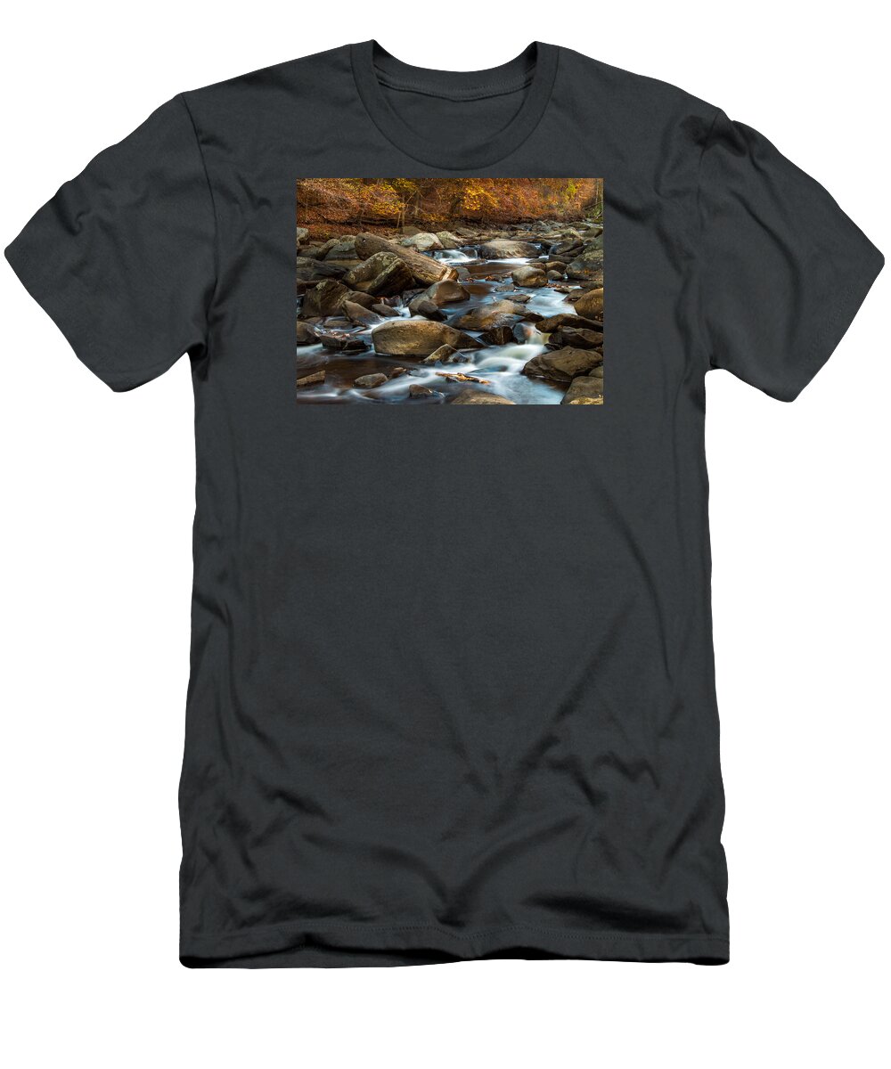 Water T-Shirt featuring the photograph Rock Creek by Ed Clark