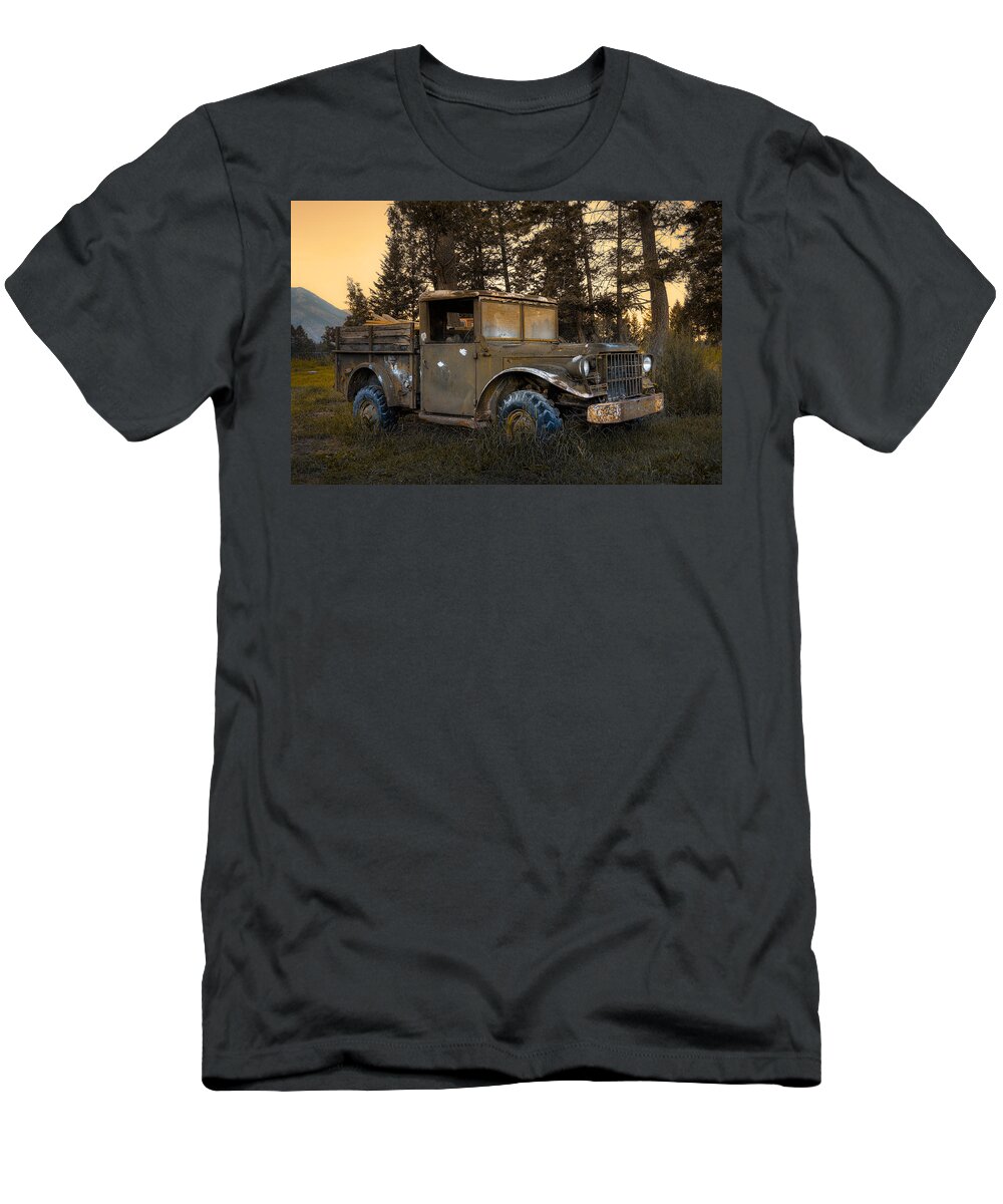 Rockies T-Shirt featuring the photograph Rockies Transport by Wayne Sherriff