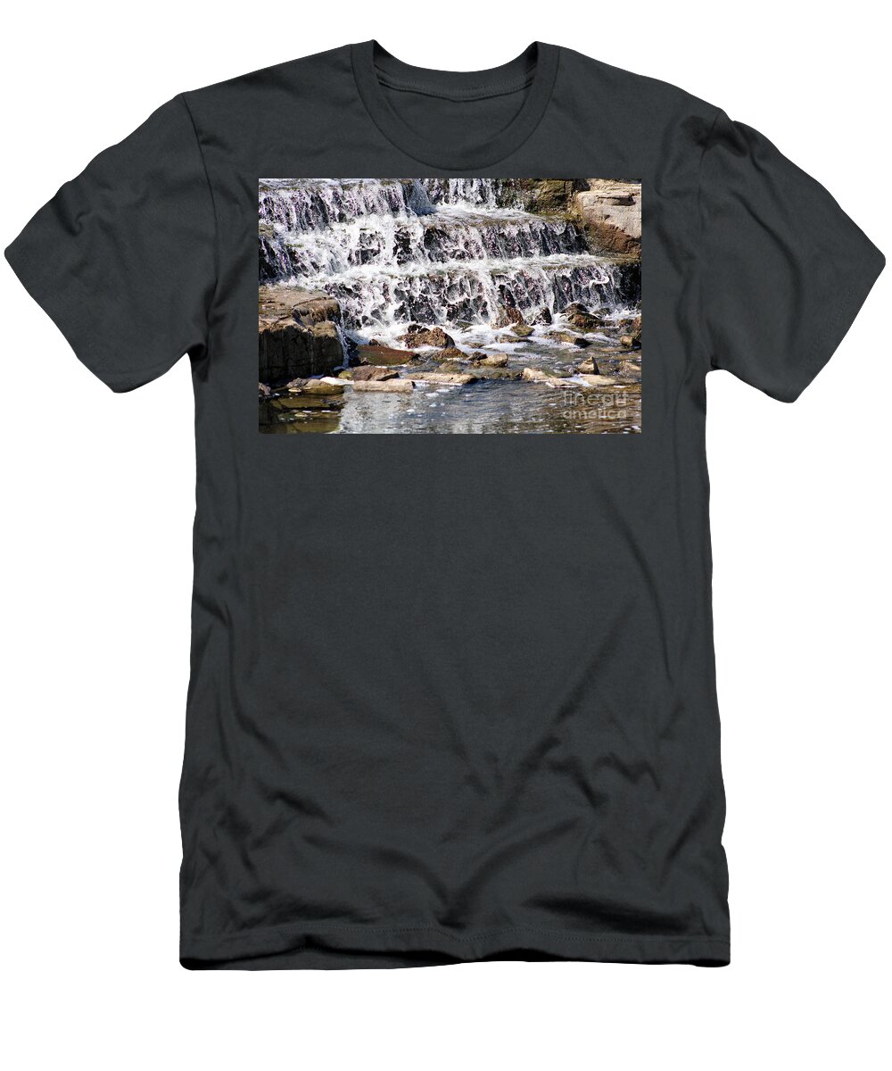 Waterfall T-Shirt featuring the photograph Rocky Creek by Ella Kaye Dickey