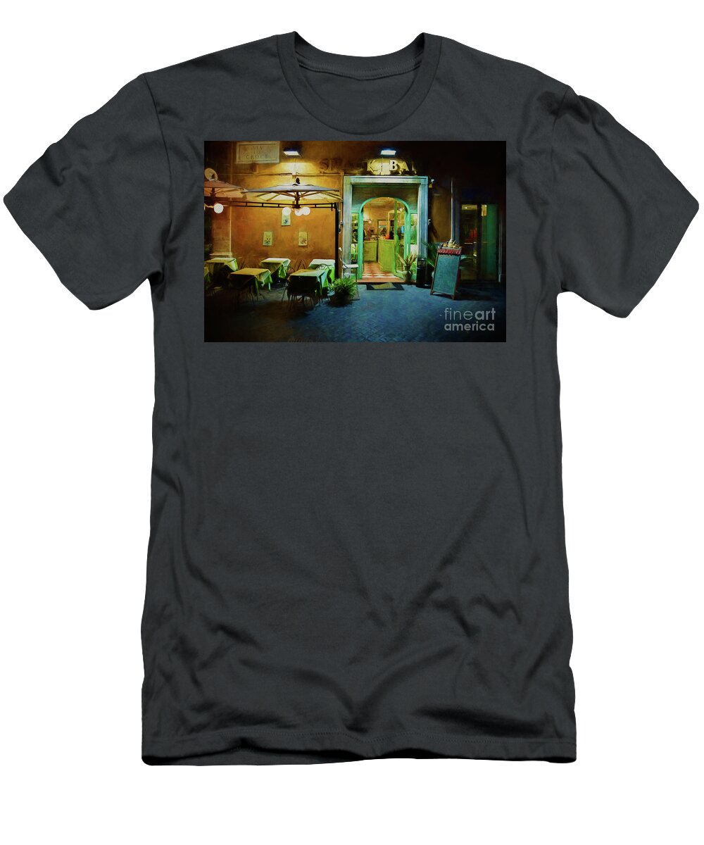 Rome T-Shirt featuring the photograph Rome Snack Bar by Stuart Row