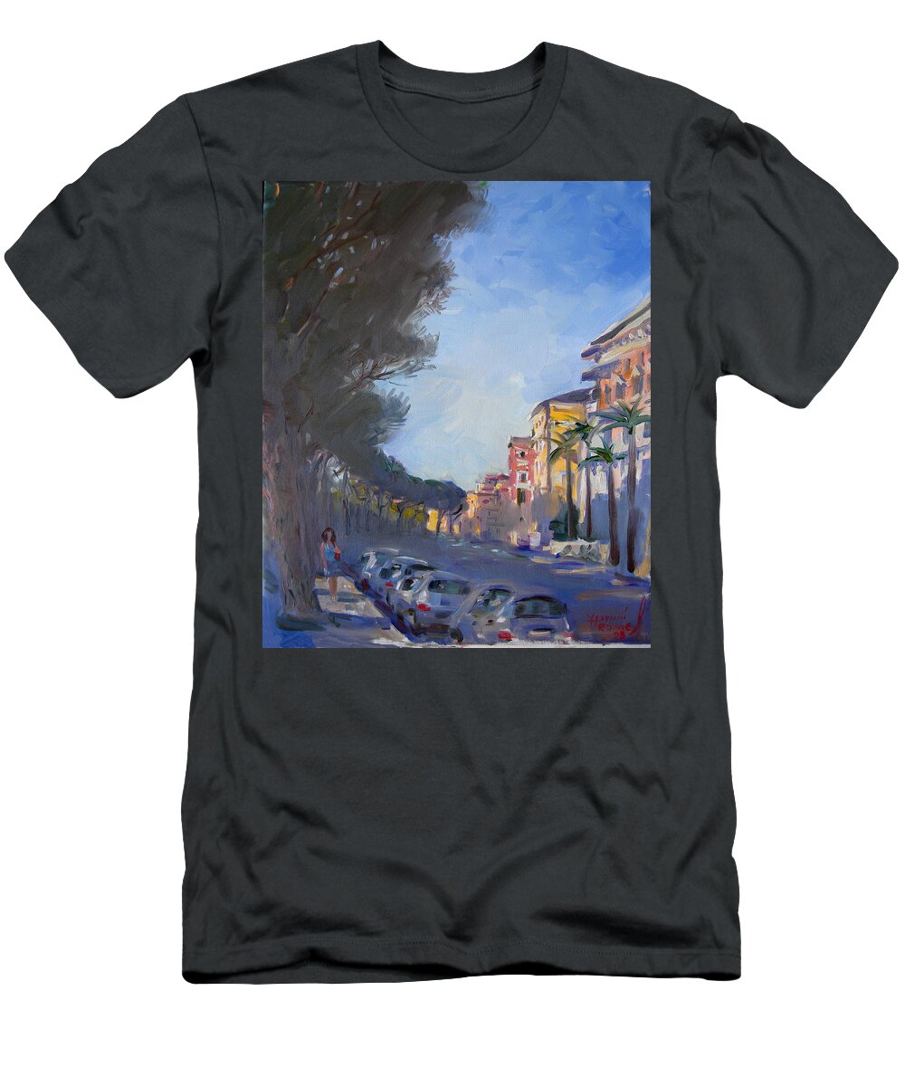 Rome T-Shirt featuring the painting Rome by Ylli Haruni
