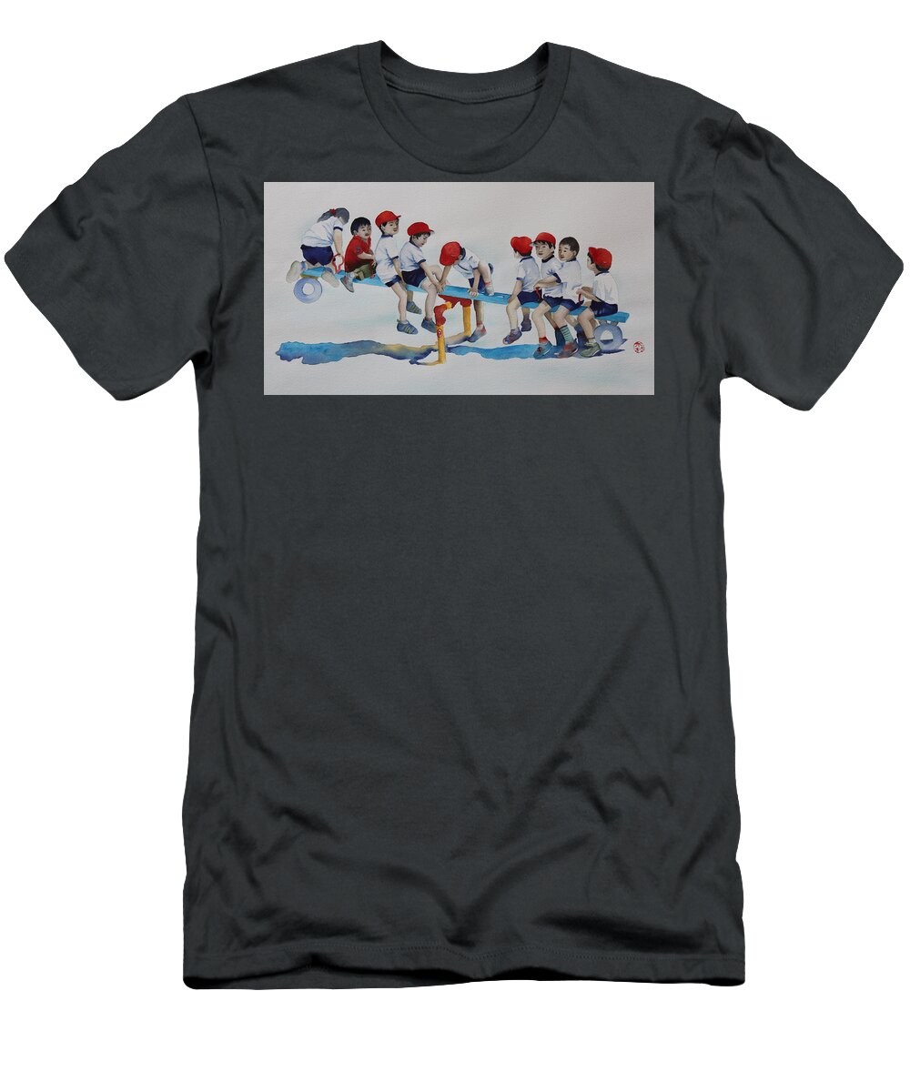 Play T-Shirt featuring the painting Room for More by Kelly Miyuki Kimura