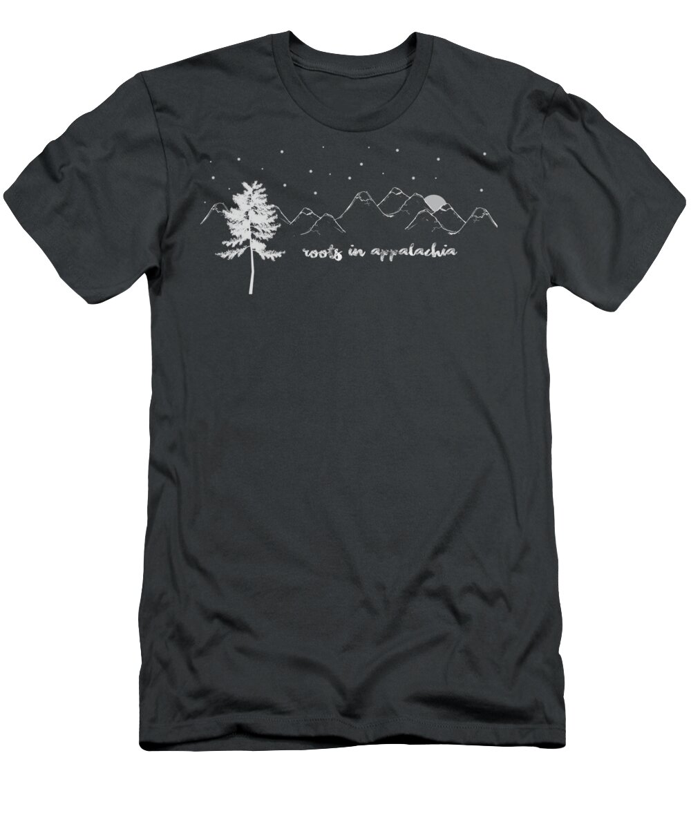 Roots In Appalachia T-Shirt featuring the digital art Roots in Appalachia by Heather Applegate