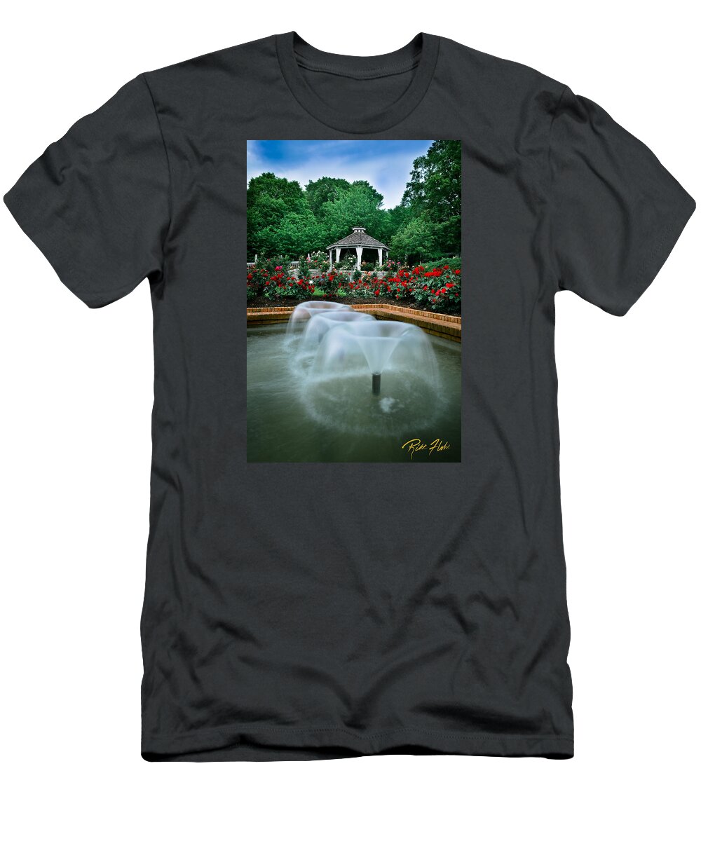 Garden T-Shirt featuring the photograph Rose Garden by Rikk Flohr