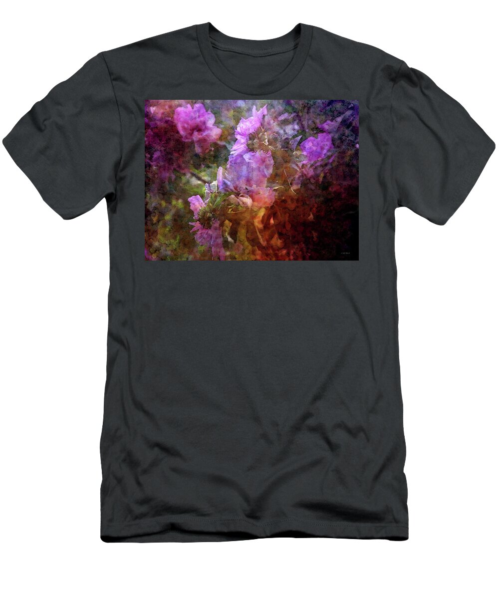 Impressionist T-Shirt featuring the photograph Rose of Sharon Impression 3474 IDP_2 by Steven Ward