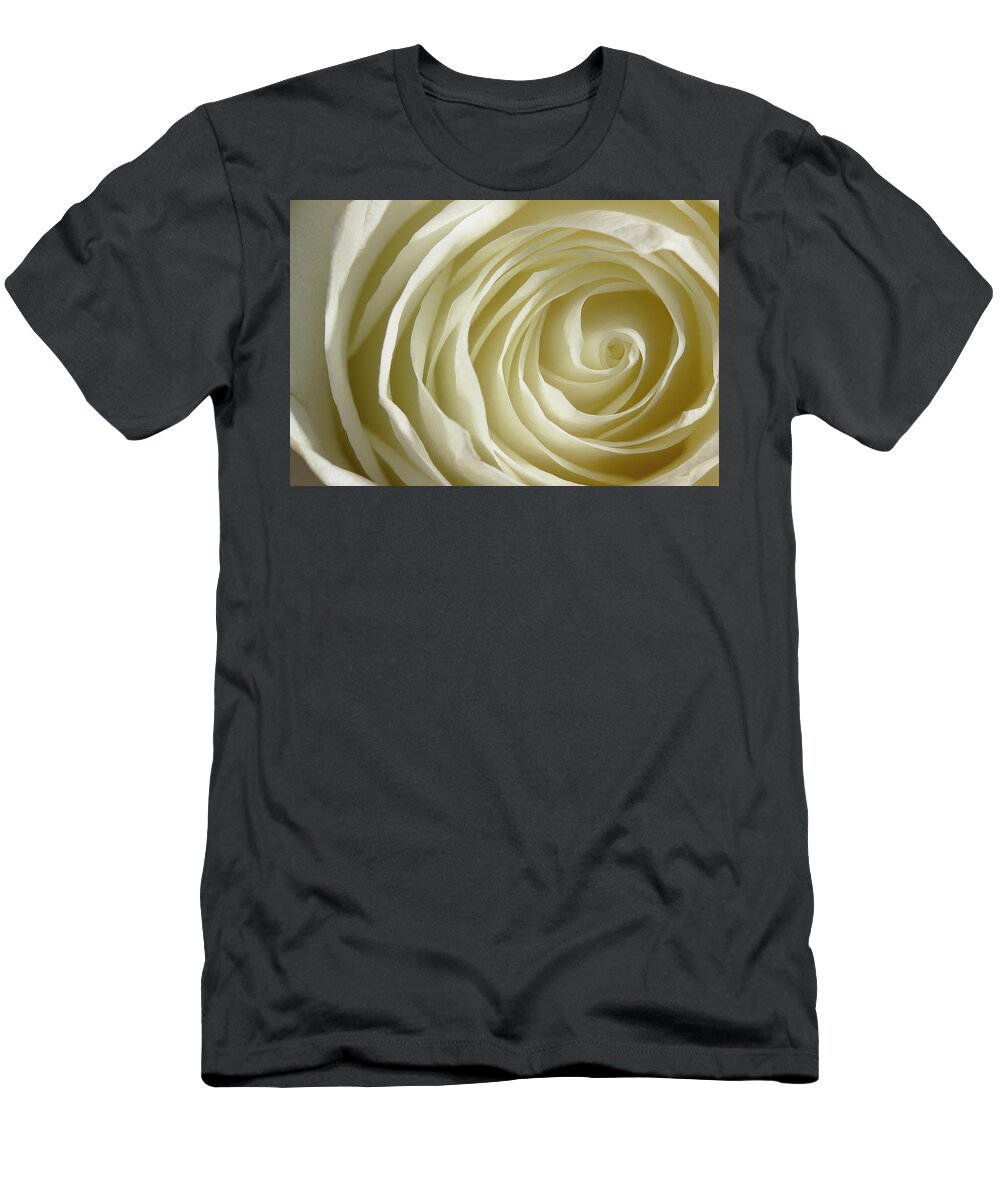Rose T-Shirt featuring the photograph Rose Series 4 White by Mike Eingle