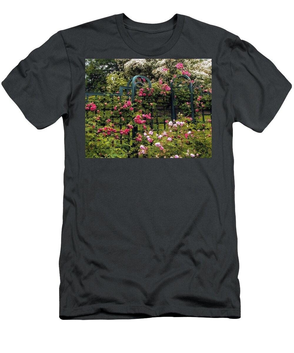 Nature T-Shirt featuring the photograph Rose Trellis by Jessica Jenney
