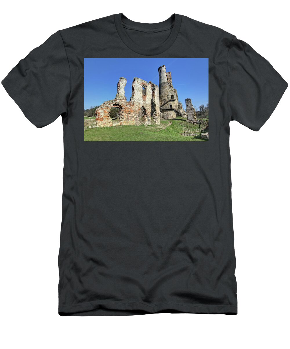 Ruins T-Shirt featuring the photograph Ruins of Zviretice castle by Michal Boubin