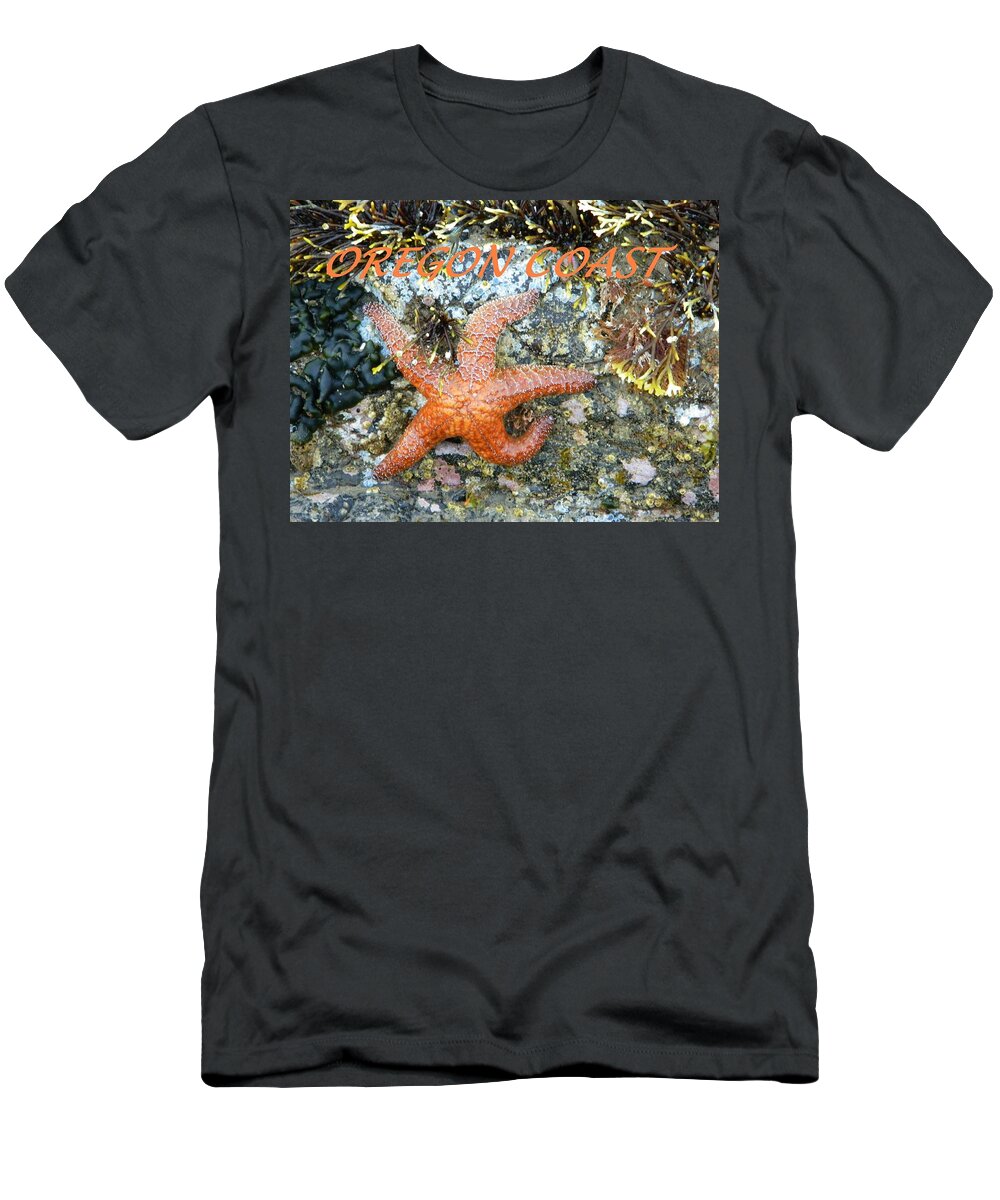 Starfish T-Shirt featuring the photograph Running Starfish by Gallery Of Hope 