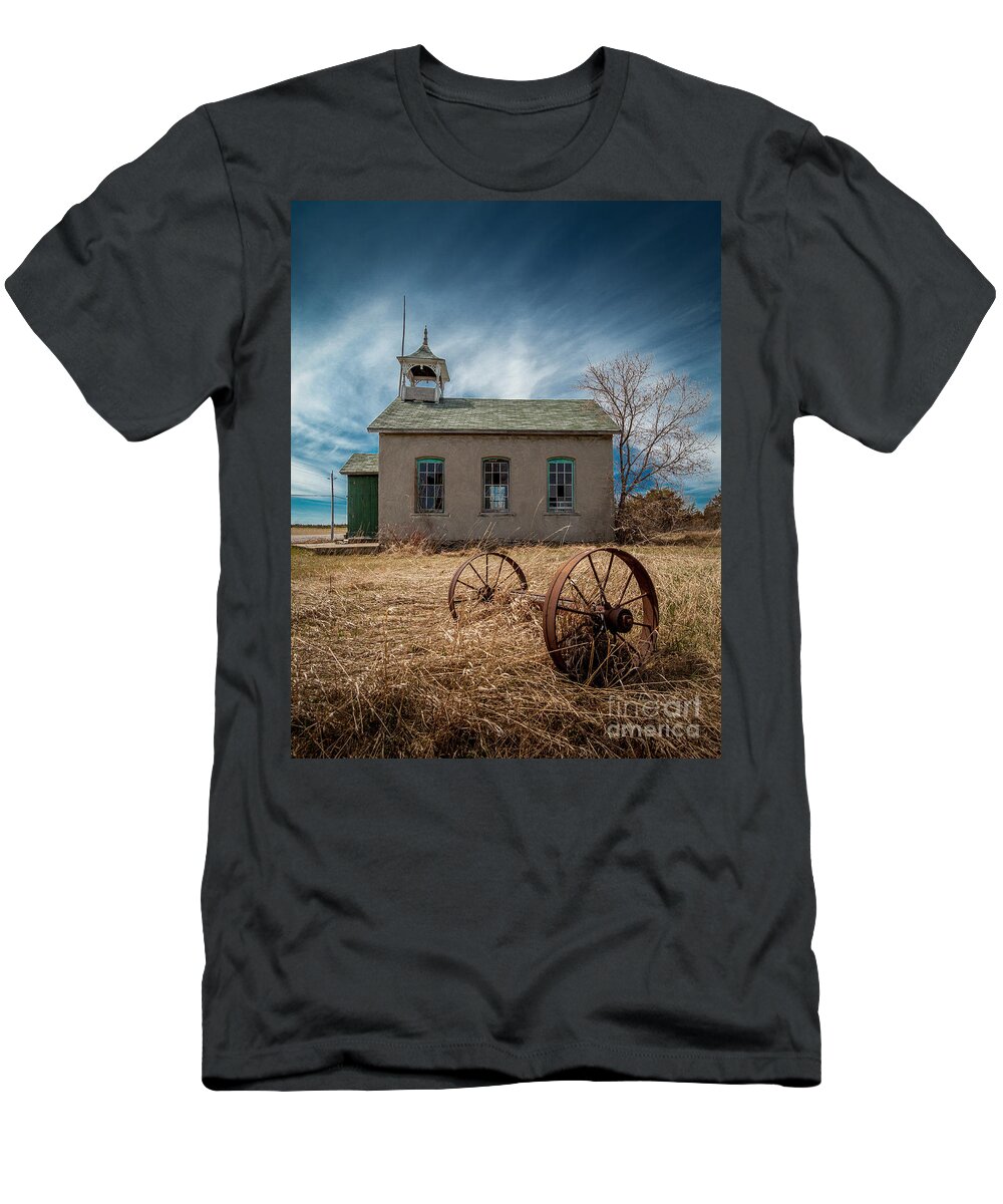 1875 T-Shirt featuring the photograph Rural School by Roger Monahan