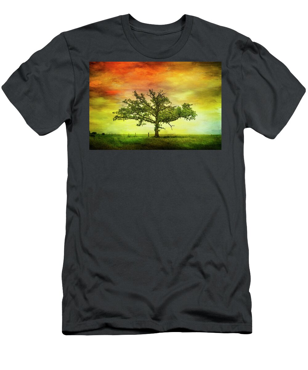 Canon 5d T-Shirt featuring the digital art Rushford Tree on 43 by Al Mueller