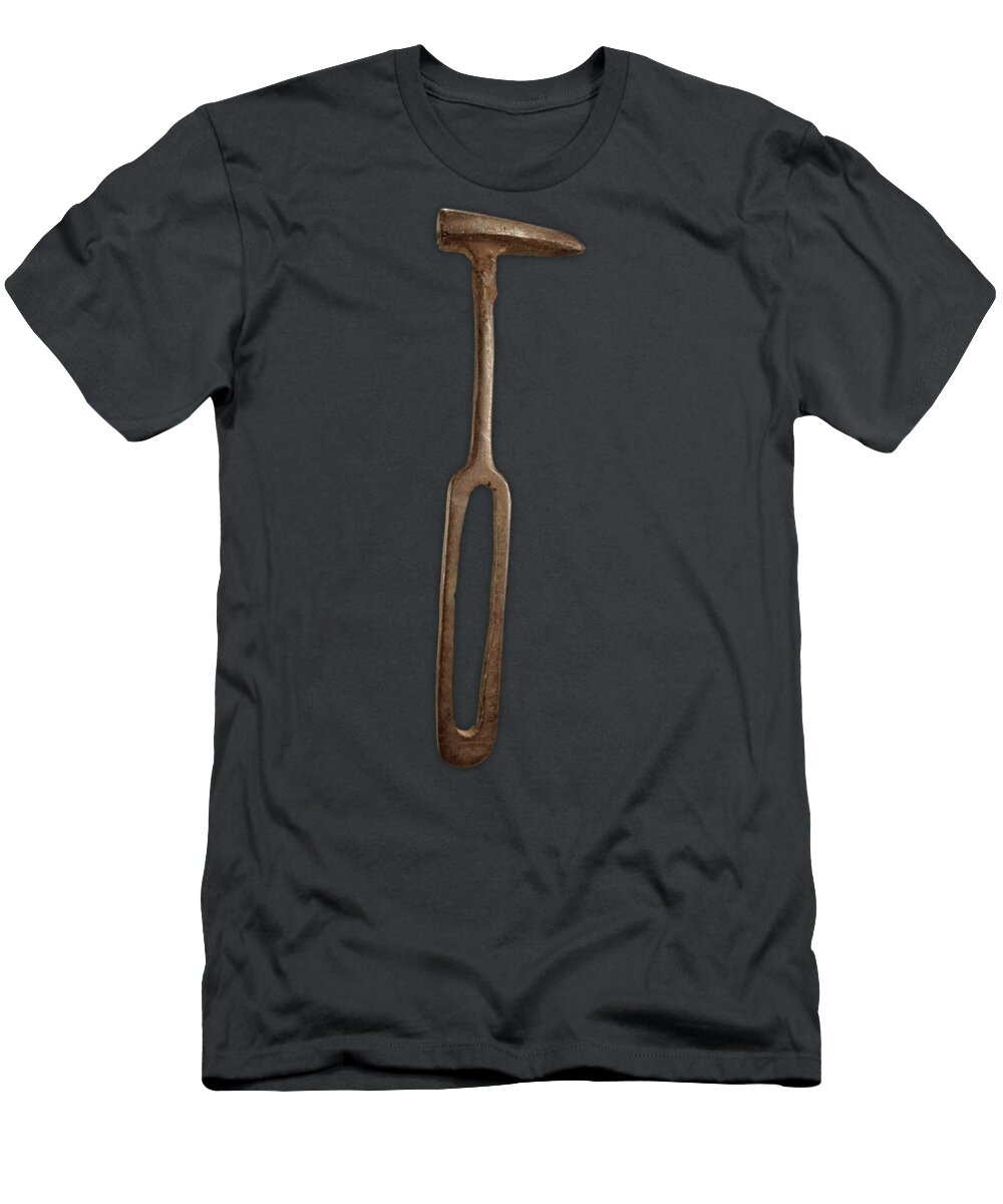 Antique T-Shirt featuring the photograph Rustic Hammer on Black by YoPedro