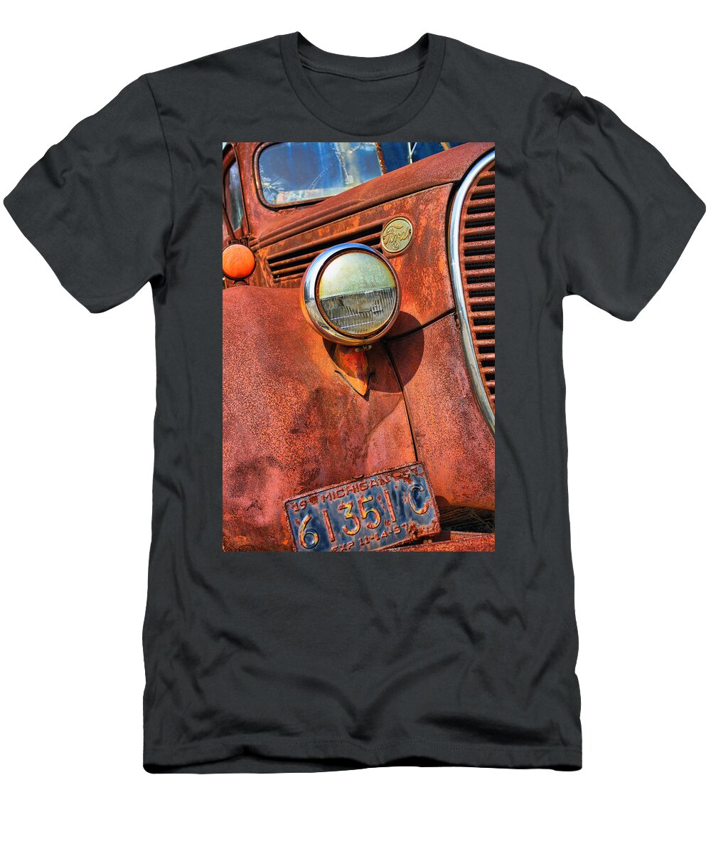Ford T-Shirt featuring the photograph Rusty old Ford by Pat Cook