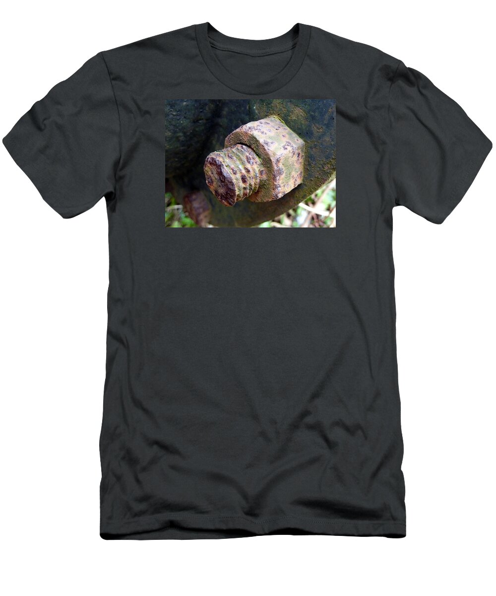 Screw T-Shirt featuring the photograph Rusty screw by Lukasz Ryszka